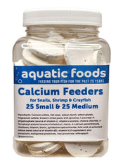 Aquatic Foods Inc calcium feeders disk shrimp promotes strong shells and color