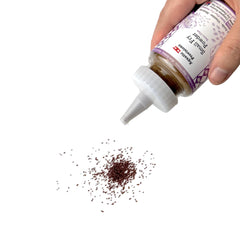 Aquatic Provisions Small Fry Powder bottle close-up highlights 48% protein for juvenile growth.