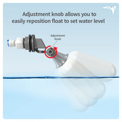 AquaticLife float valve kit connects to RO/DI units for direct compatibility and water savings.