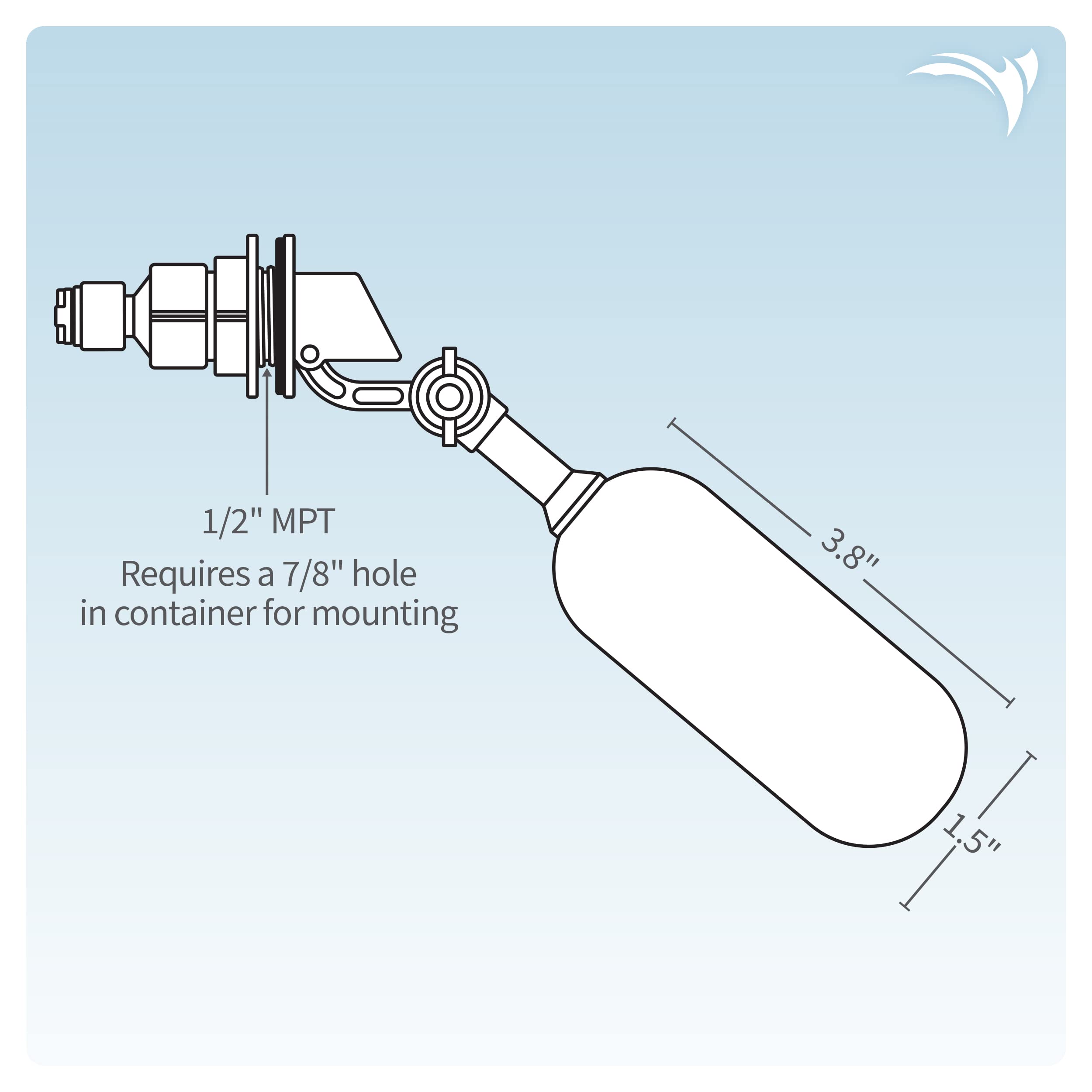 AquaticLife float valve kit-fill-tanks image highlights automatic filling of large tanks and aquariums.