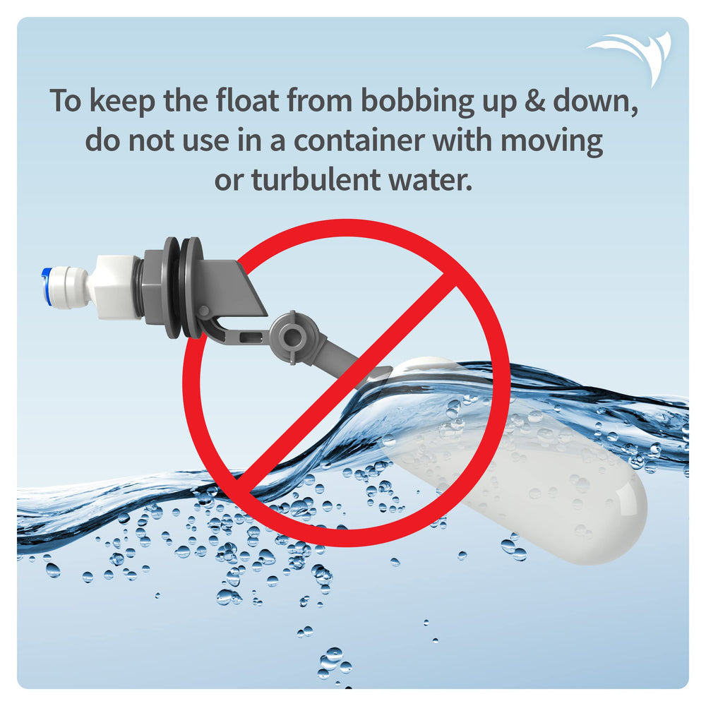 AquaticLife float valve kit-included-parts image shows complete kit with auto shut-off valve and tubing.