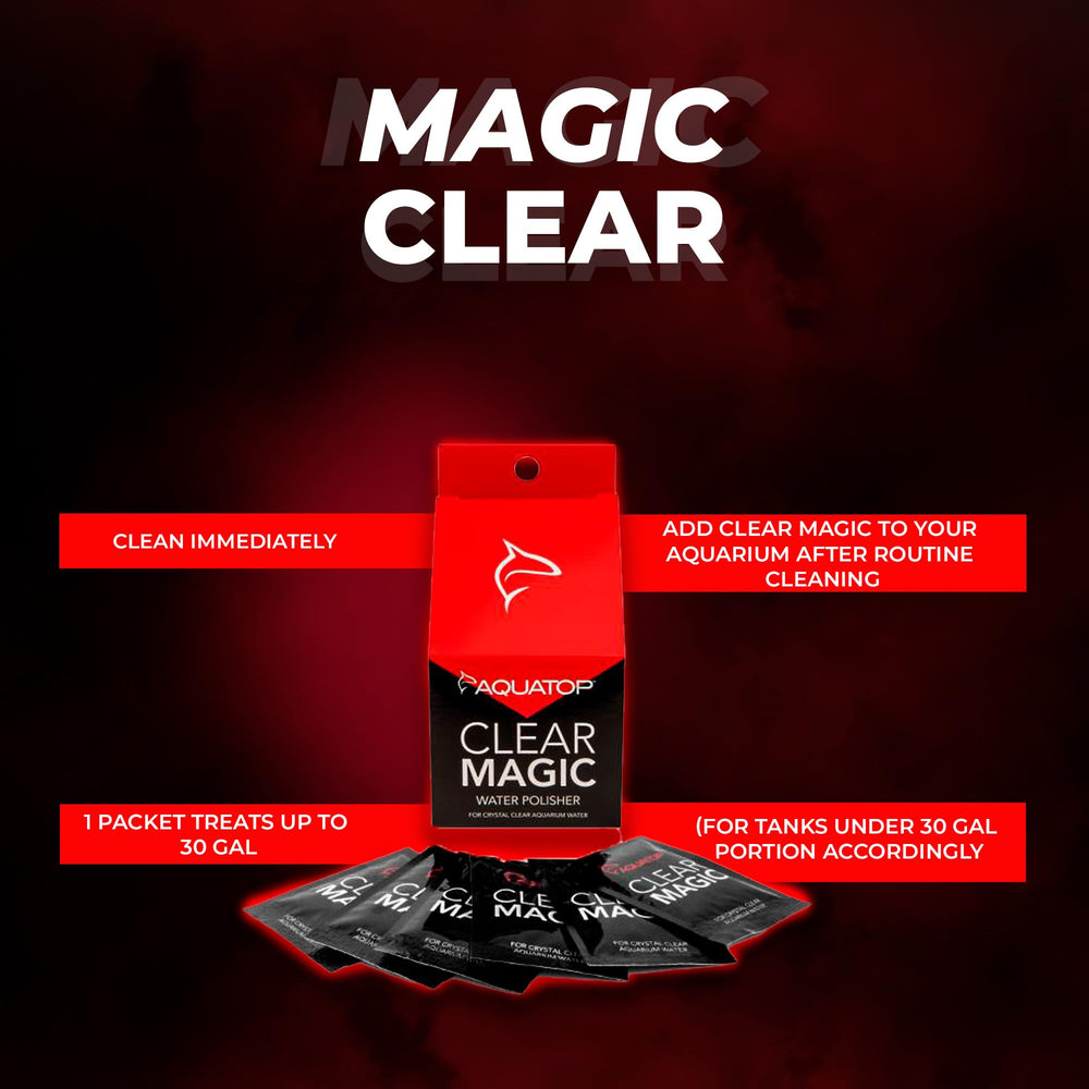 Aquatop Clear Magic-aquarium-setup shows clearer water during setup