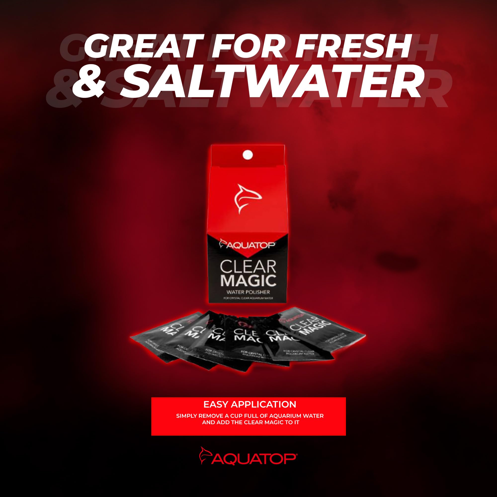 Aquatop Clear Magic-slow-diffusion demonstrates steady water clarity improvement