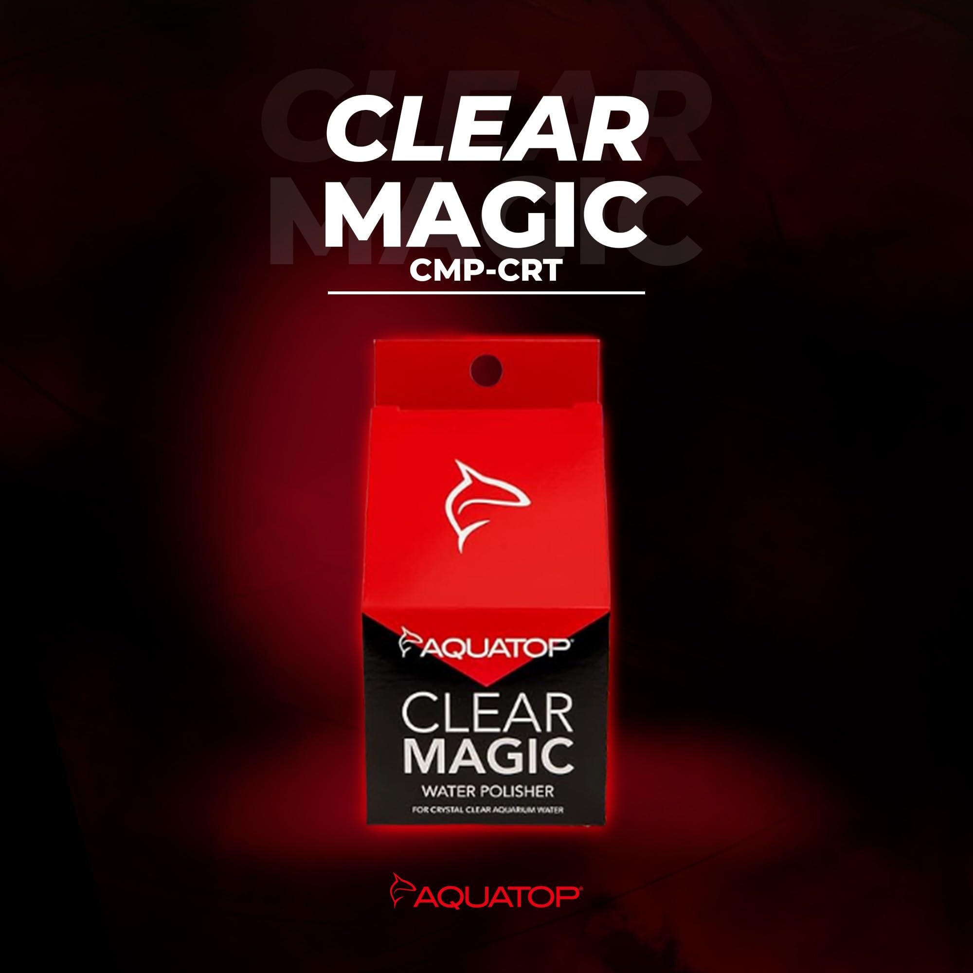 Aquatop Clear Magic tank with clear water demonstrating weekly polishing