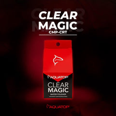 Aquatop Clear Magic tank with clear water demonstrating weekly polishing