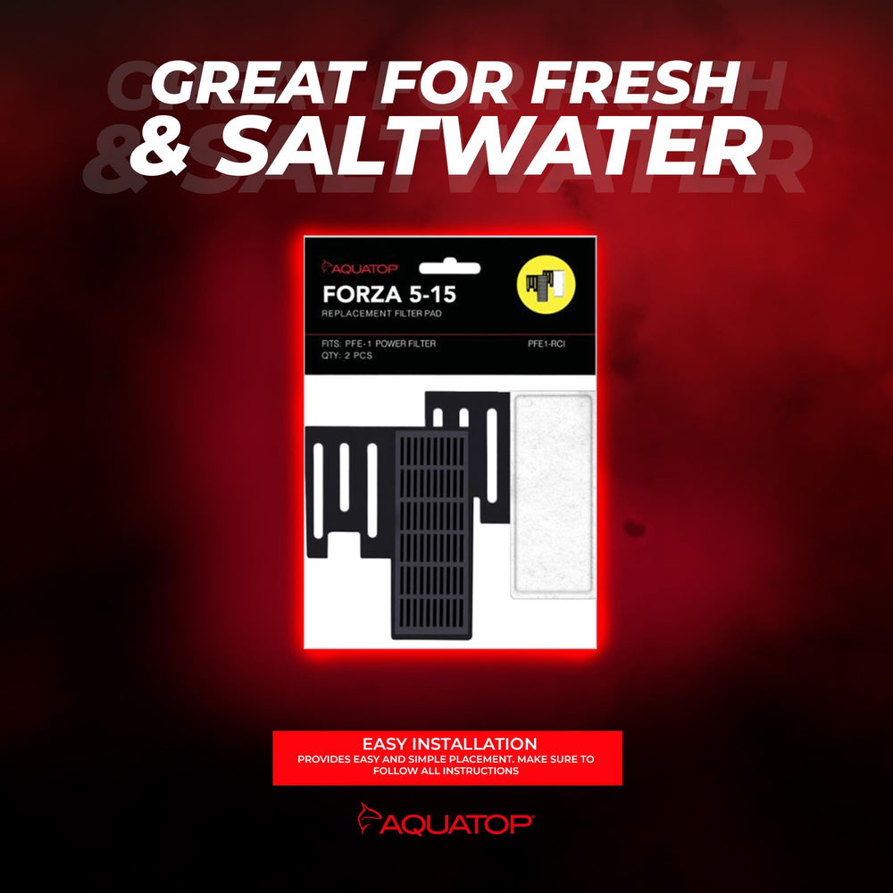 Durable construction of Aquatop Forza 45 GPH filter withstands daily aquarium use.