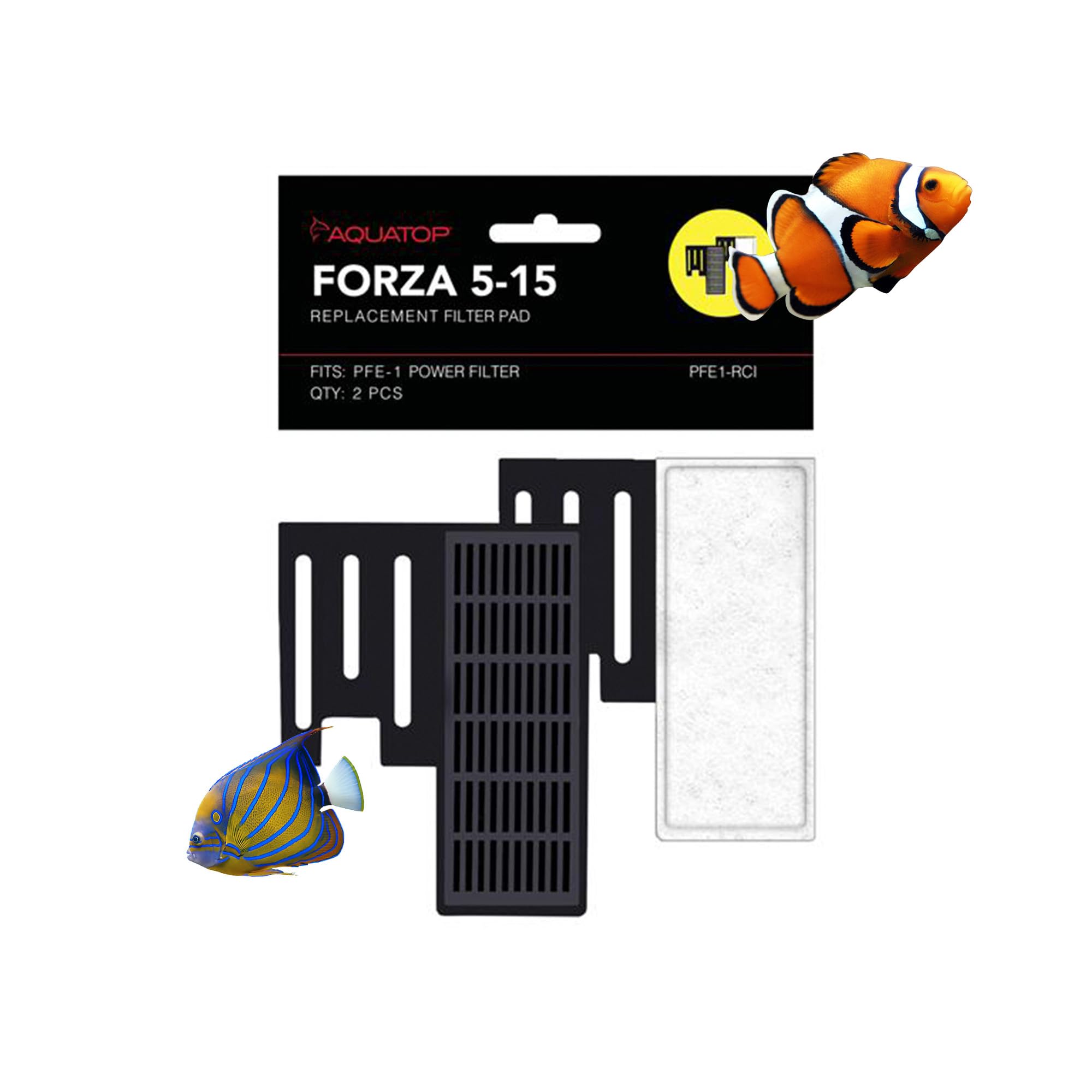 Aquatop Forza 45 GPH filter replacement close-up shows durable components for reliable filtration.