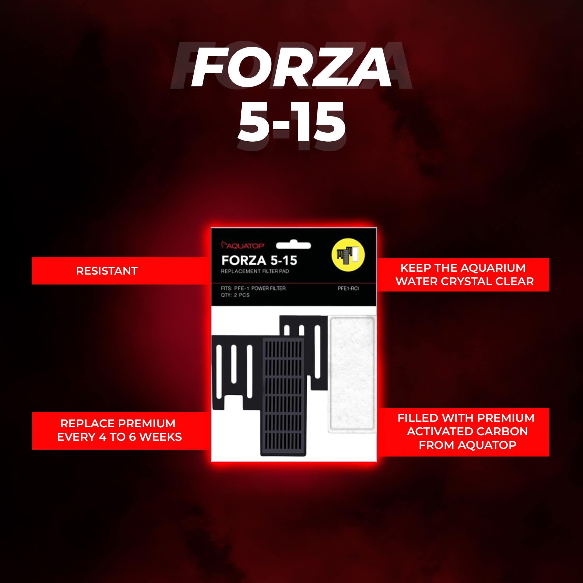 Aquatop Forza 45 GPH compatible with saltwater setups for stable filtration.