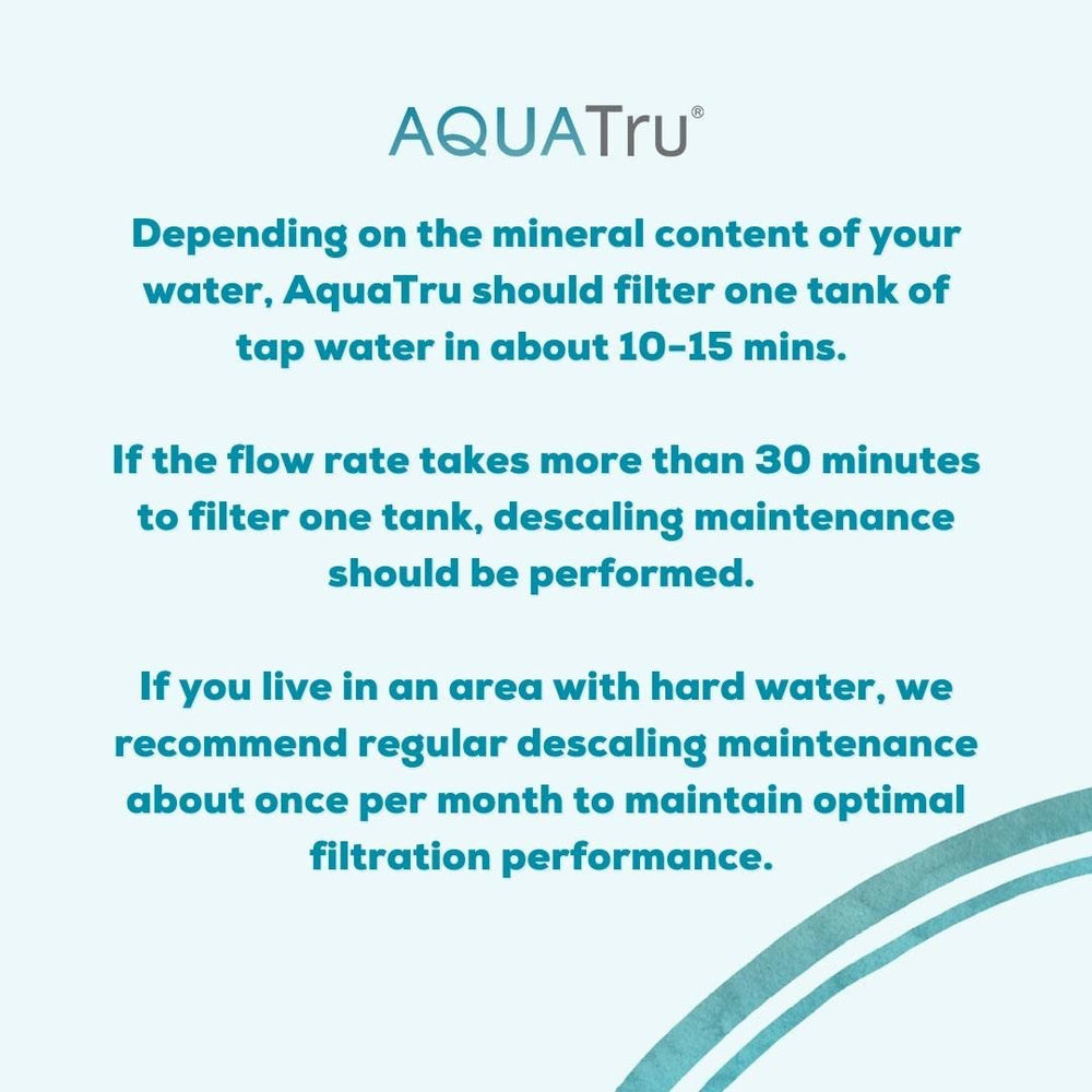 AQUA TRU kit in use during descaling to minimize downtime and maintain purity