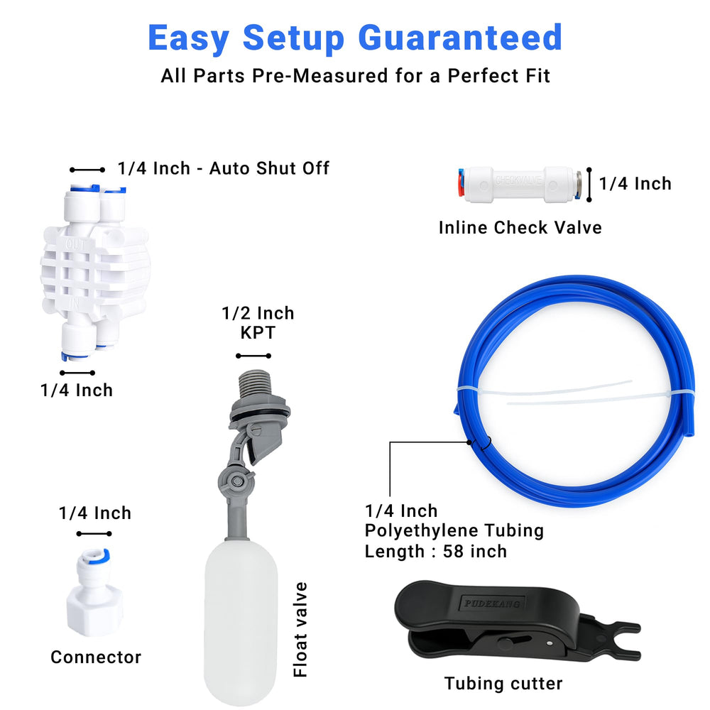 AQUEFY tubing cutter in use enables precise quarter-inch cuts
