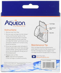 Aqueon 06084 medium cartridge closeup shows dense-floss layer for efficient debris capture.
