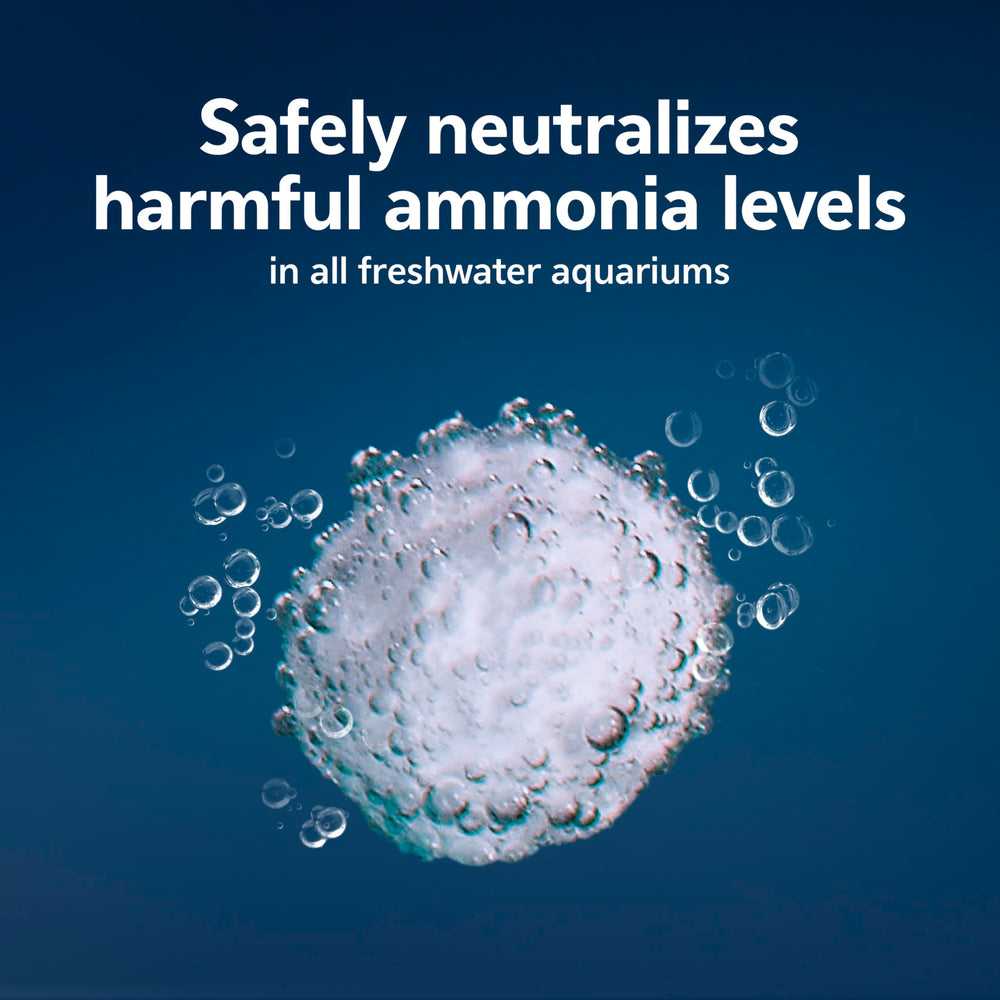 Aqueon AquaPacs ammonia reducer ball close-up shows compact dosing for up to ten gallons.