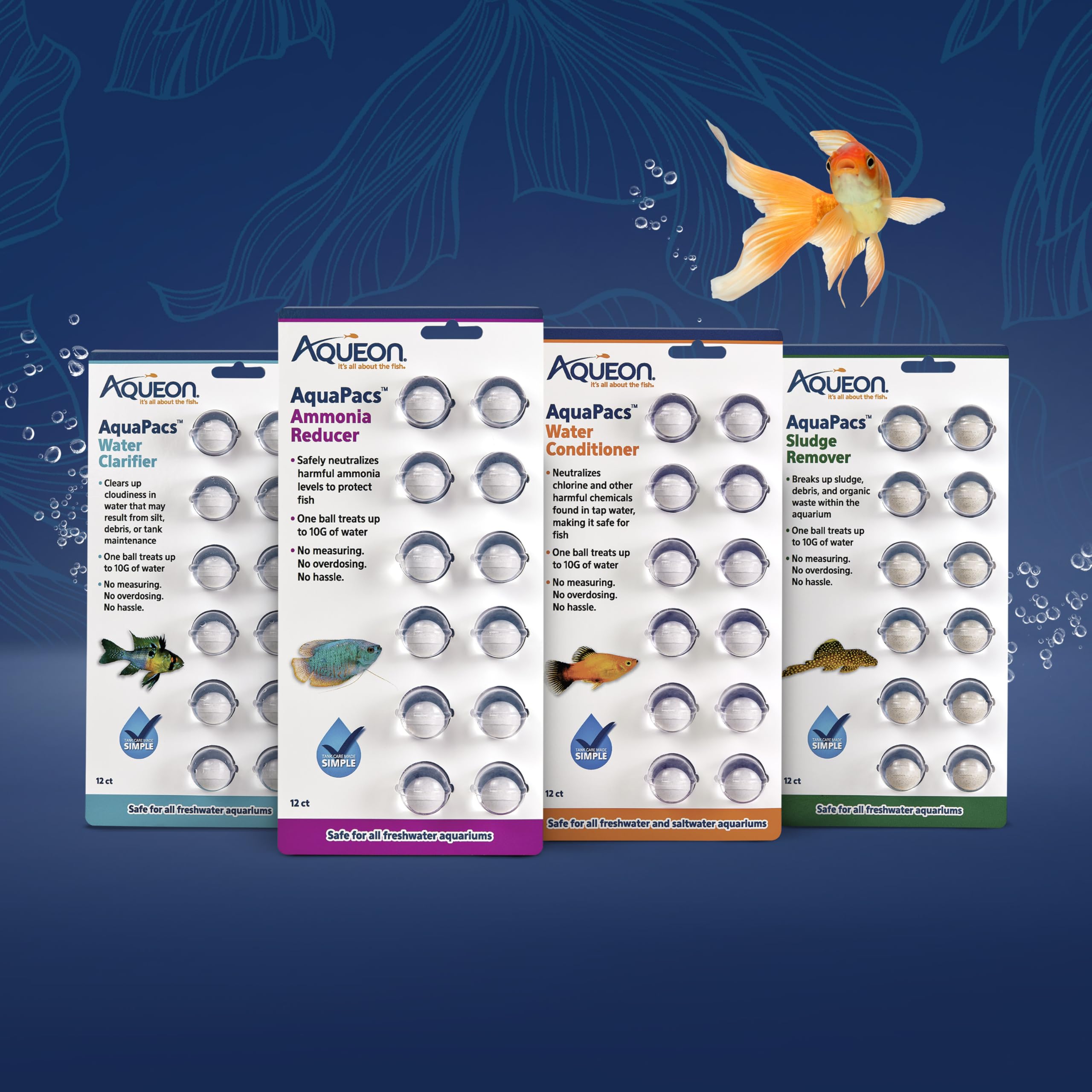 Aqueon AquaPacs usage guide provides straightforward dosing steps.