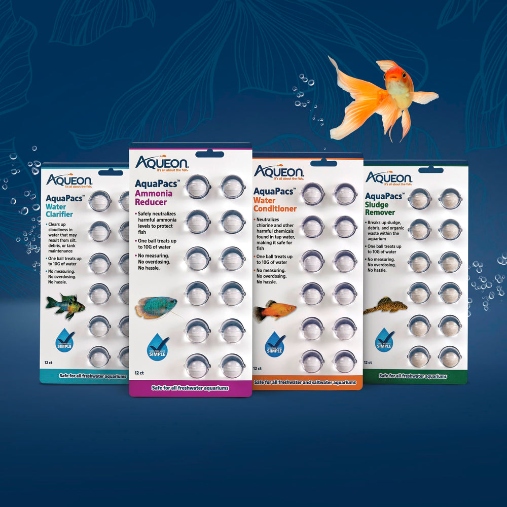 Aqueon AquaPacs usage guide provides straightforward dosing steps.