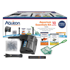 Aqueon Aquarium Essentials starter kit preset heater with suction cup maintains stable warmth.