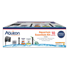 Aqueon Aquarium Essentials starter kit QuietFlow filter crystal-clear water for healthy fish.
