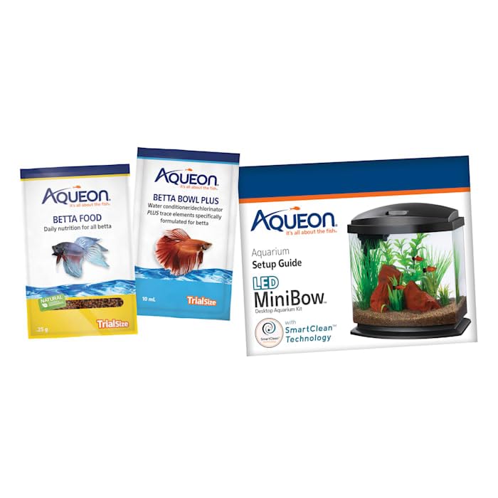 Aqueon BettaBow LED 2.5G with filter demonstrates ready-to-use setup for beginners.