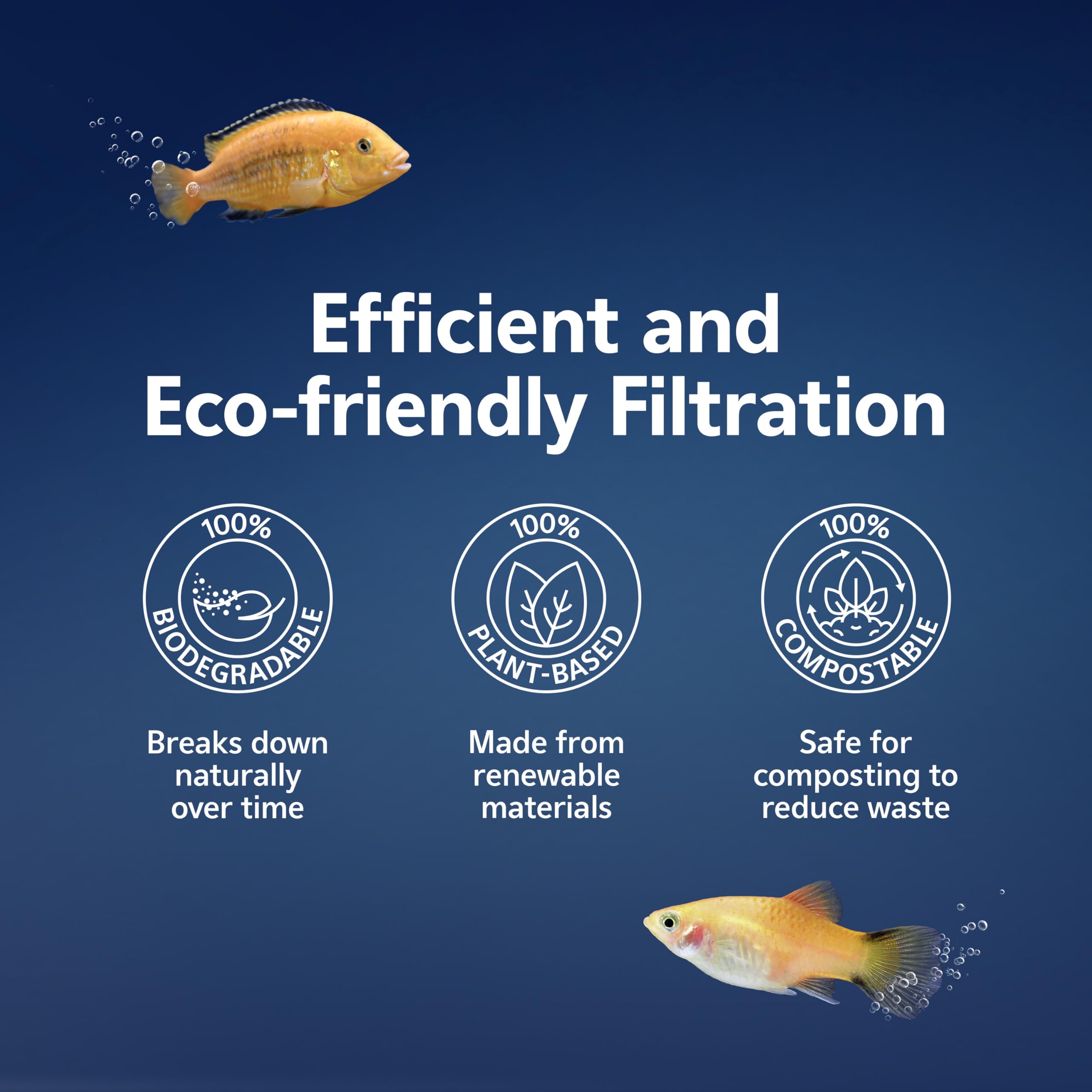 Fibra vegetal con carbón activado EcoRenew para eliminar impurezas y olores