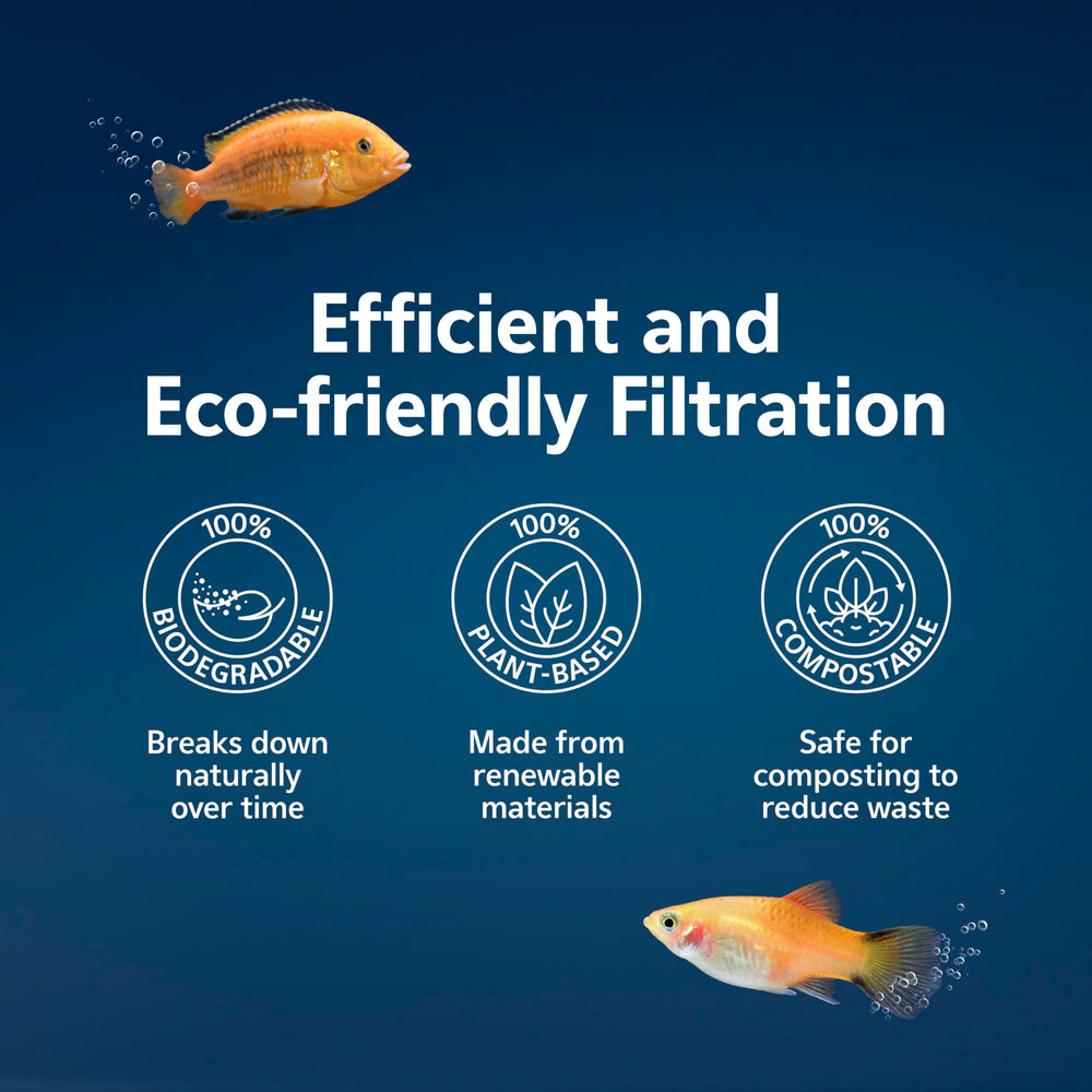 Fibra vegetal con carbón activado EcoRenew para eliminar impurezas y olores