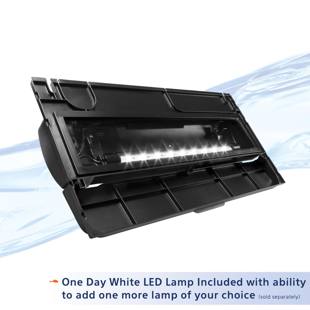 Aqueon LED Deluxe hood inside rim fit for a neat aquarium setup