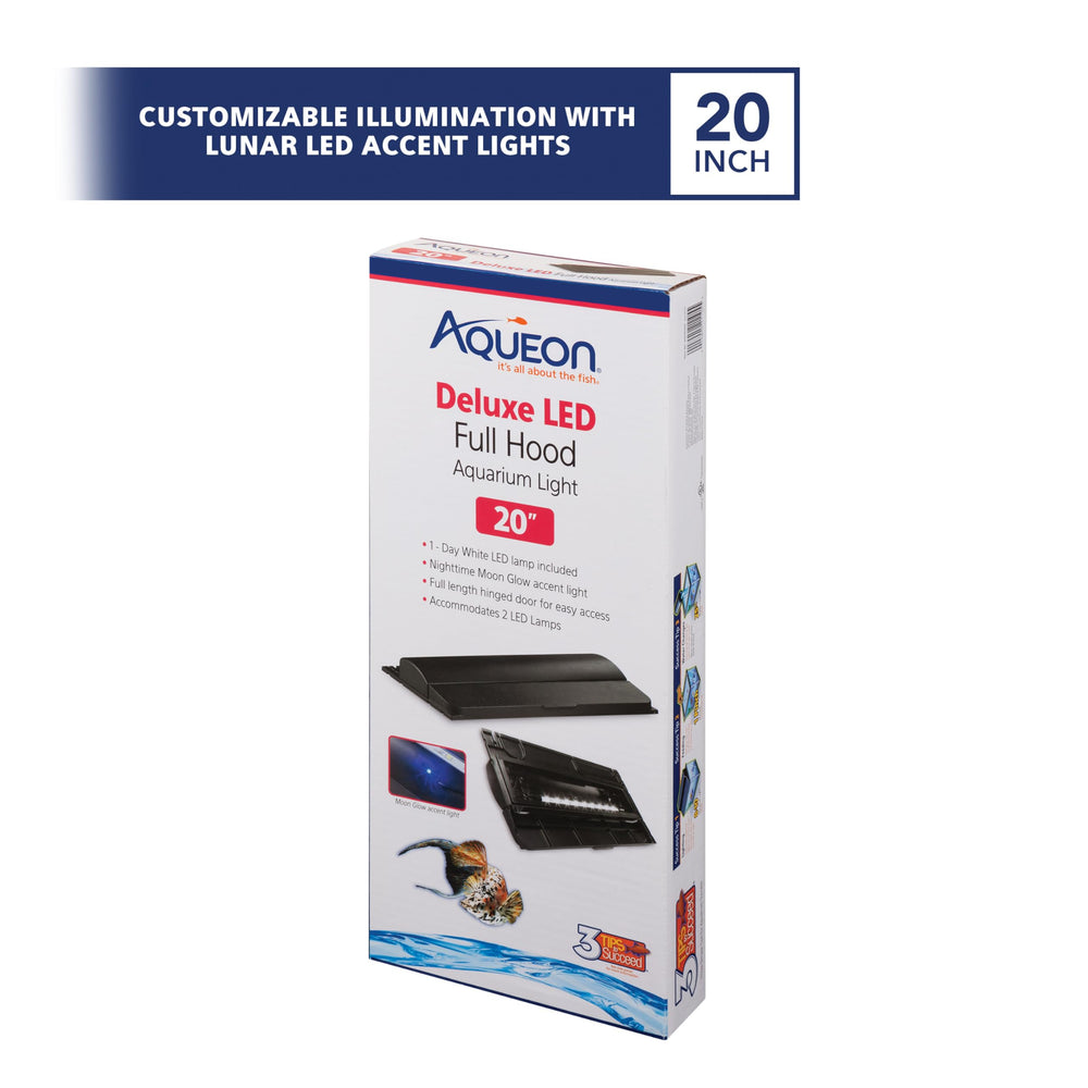 Aqueon LED Deluxe hood moon glow accent for nighttime viewing
