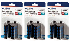 Aqueon QuietFlow replacement cartridge, small size, improves water filtration for AT10 and AT15.