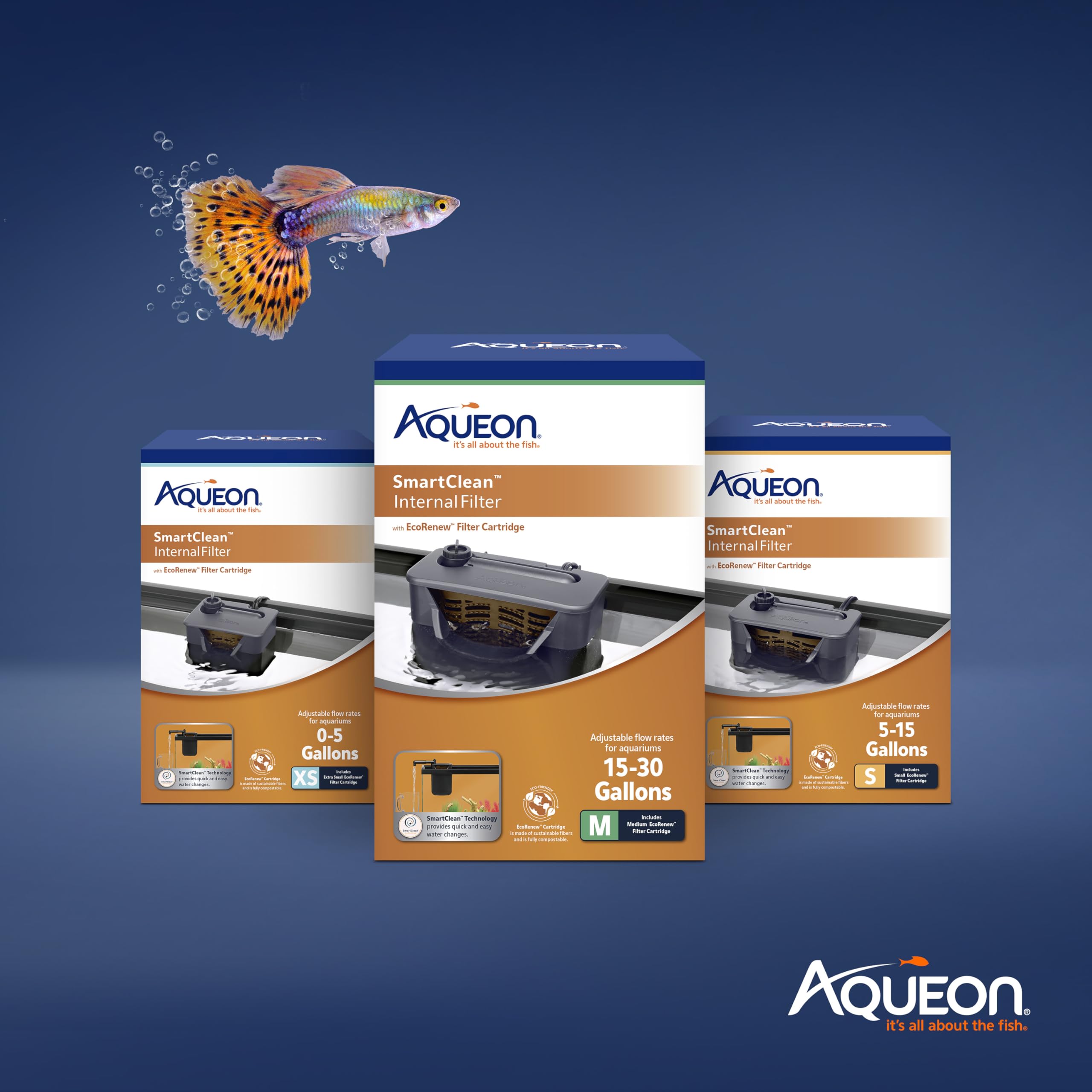 Aqueon QuietFlow maintains tank balance with low-maintenance performance.