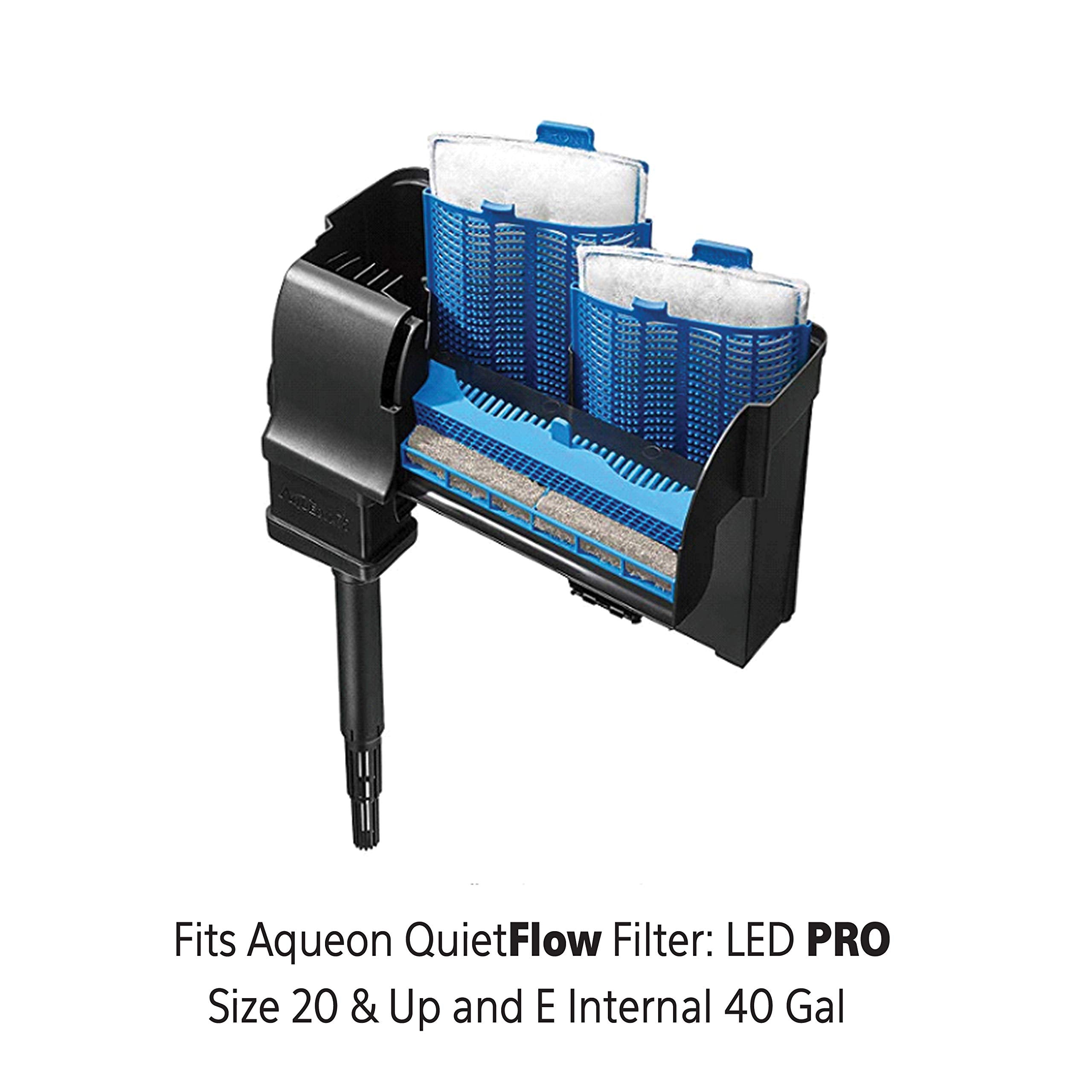 Aqueon replacement cartridge large activated-carbon detail emphasizes thorough water clarification.