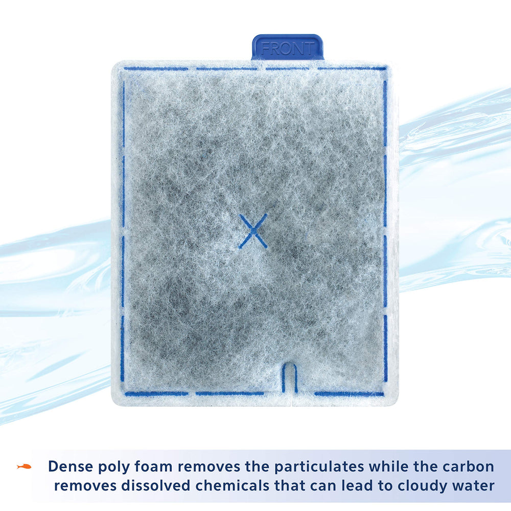 Aqueon replacement cartridge large packaging close-up communicates value and pack convenience.