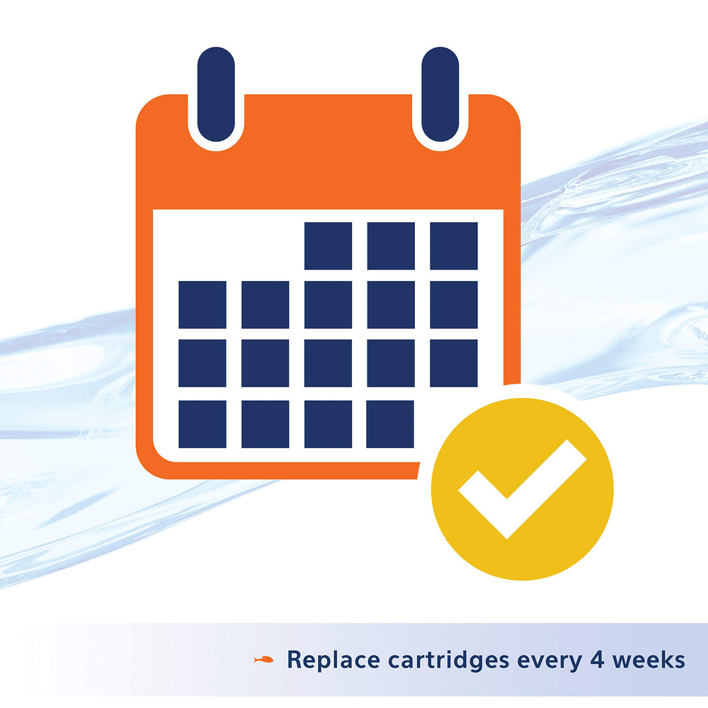 Aqueon Replacement Filter Cartridge Medium 12-pack designed for simple 4-week replacement cycles