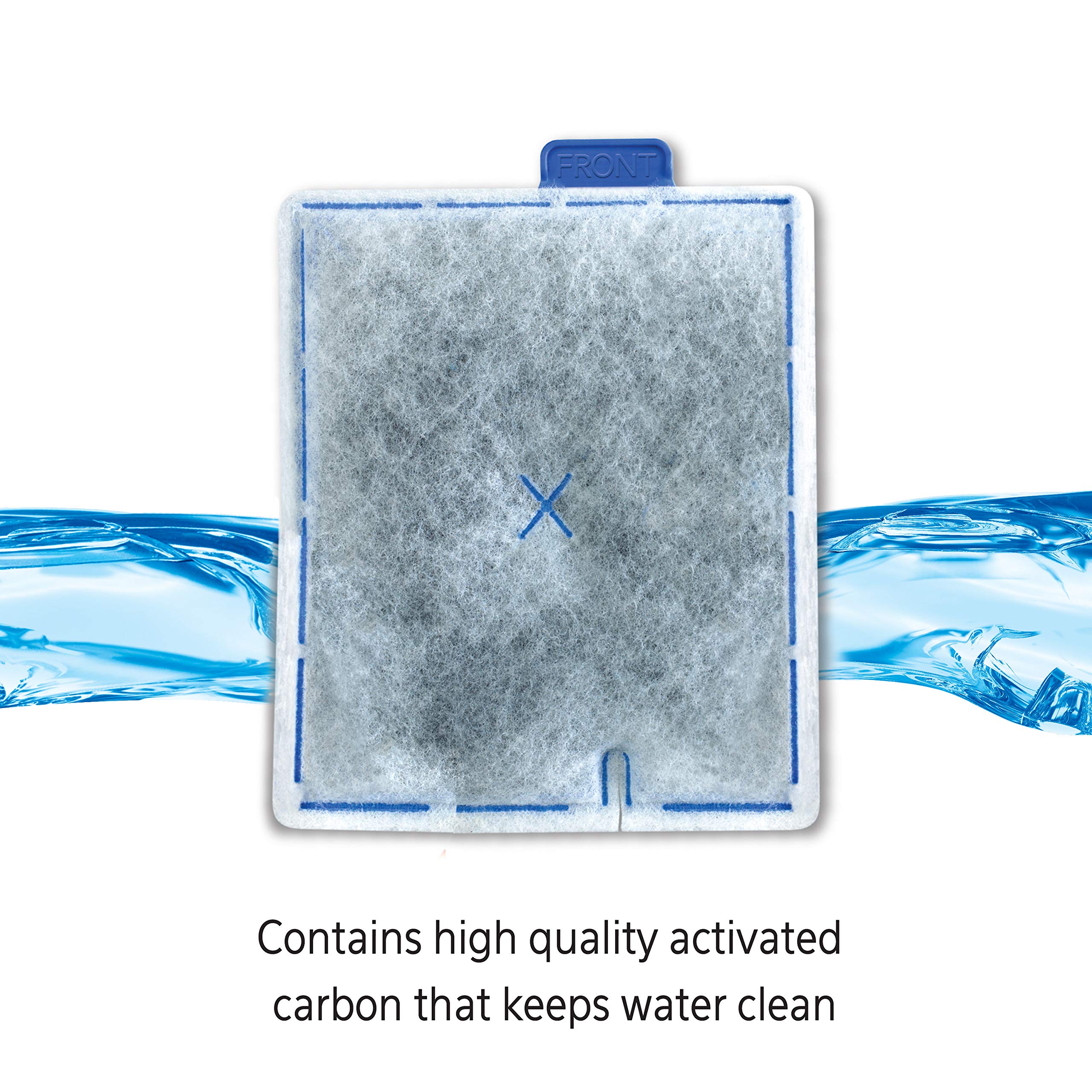 Aqueon replacement filter cartridge side view shows compact design for versatile setups