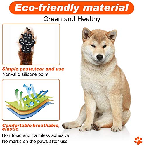 Aqumax paw grips prep tips showing nail trim and dry feet