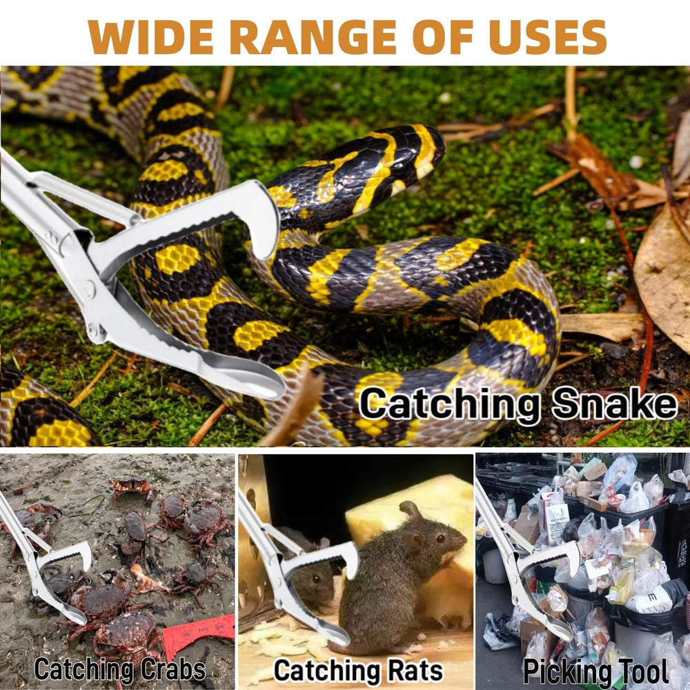AQWXC snake grabber multi-use outdoor tool for wildlife work and garden cleanup