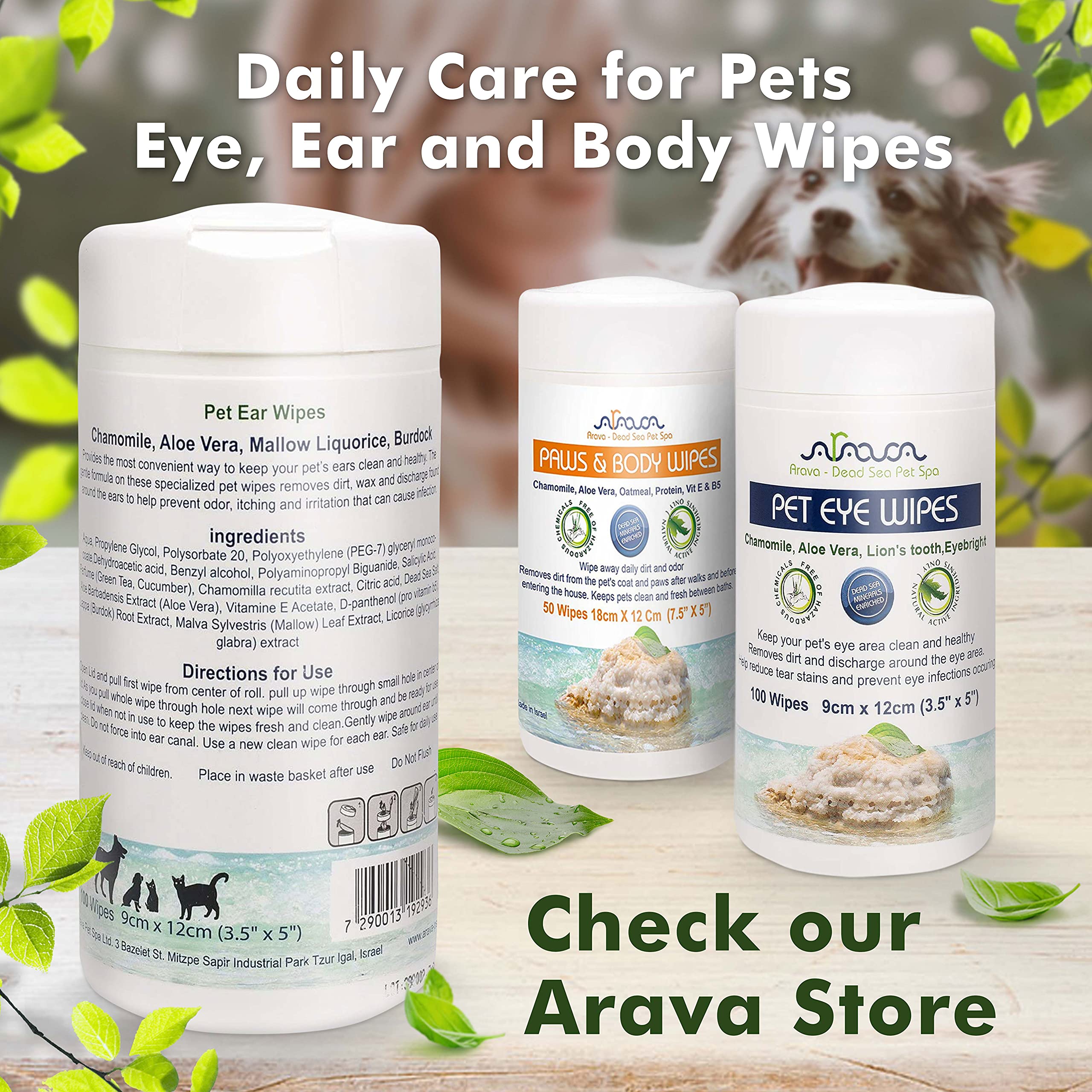 Arava ear wipes application demo illustrates easy cleaning for sensitive ears.
