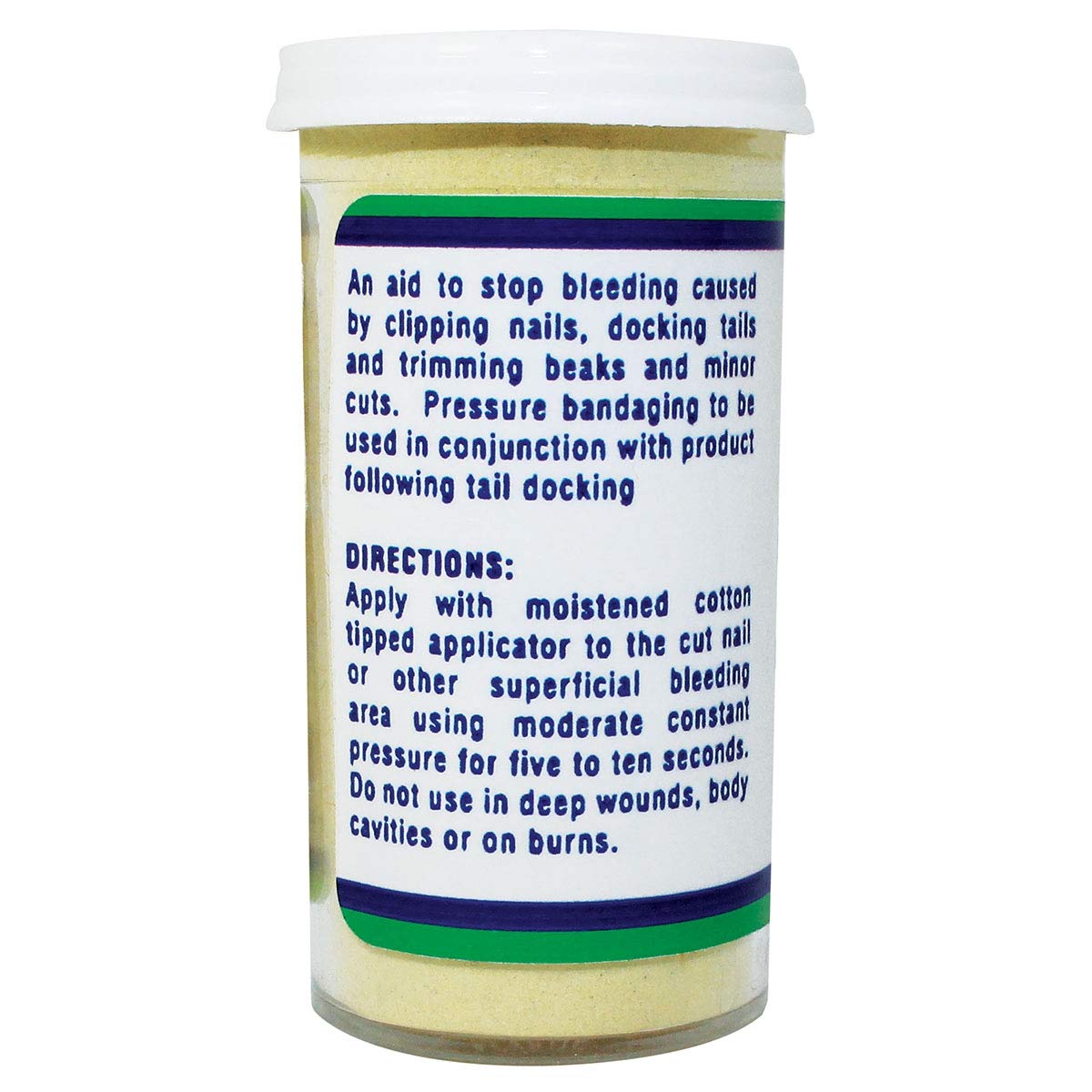 ARC International Kwik-Stop powder application closeup for nail care and quick relief.