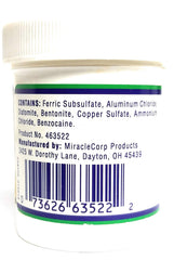 Arc International Kwik-Stop powder usage-pets demonstrates easy bleeding management after trims.