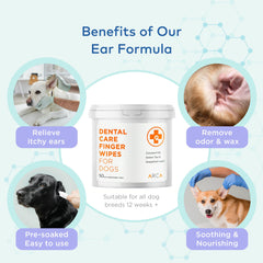 ARCA PET Dental Finger Wipes for fresh breath after use.