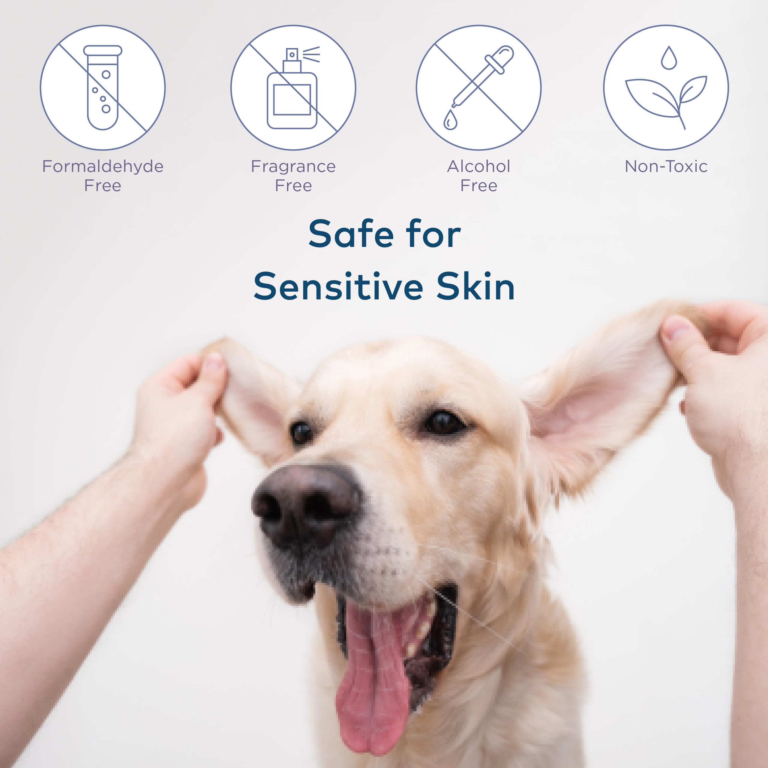 ARCA PET precision ear care swabs remove dirt from hard-to-reach areas.