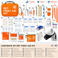 ARCA PET travel emergency kit with digital thermometer for on-the-go health checks