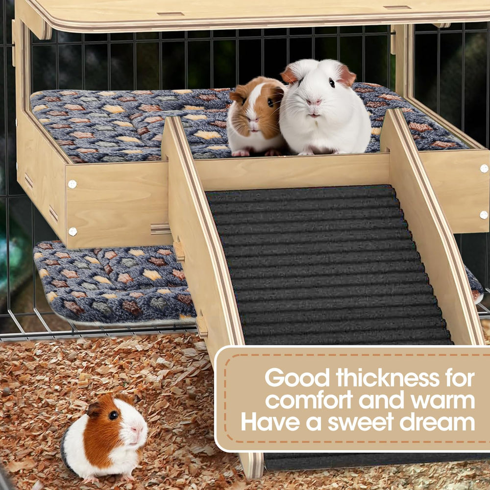 ARCTIC EAGLE Guinea Pig Bed 2 Pack in cage demonstrates versatile comfort in homes.