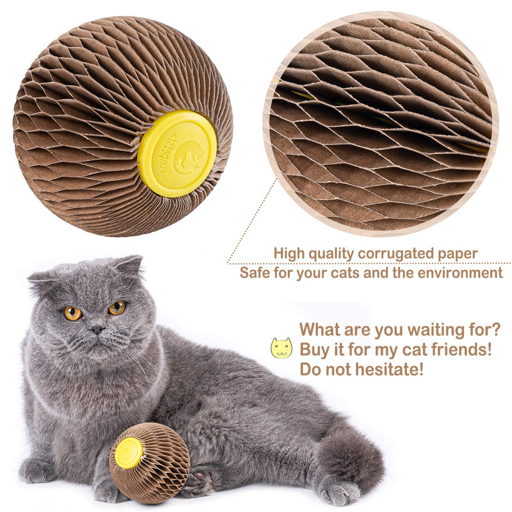 AREIIA catnip ball toy refill slot and fresh catnip ready for play