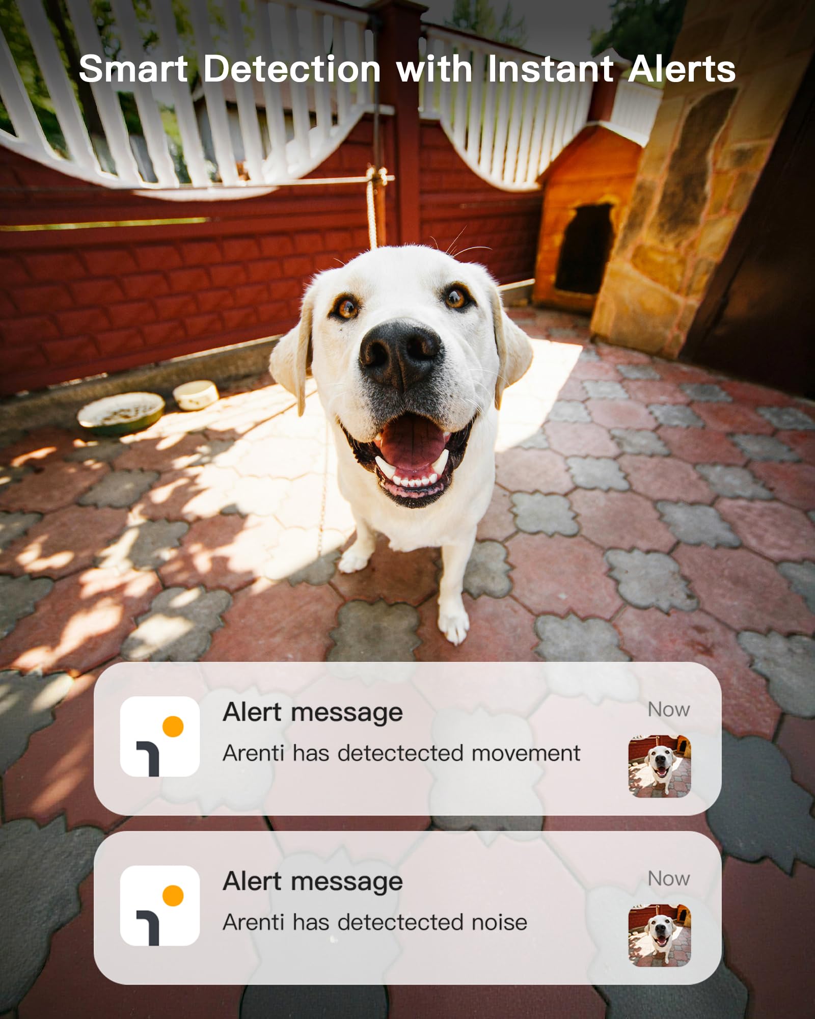 ARENTI privacy mode turns off streaming for private moments.