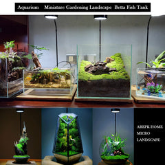 AREPK aquarium light 360-degree adjustable neck enables precise positioning for diverse setups.