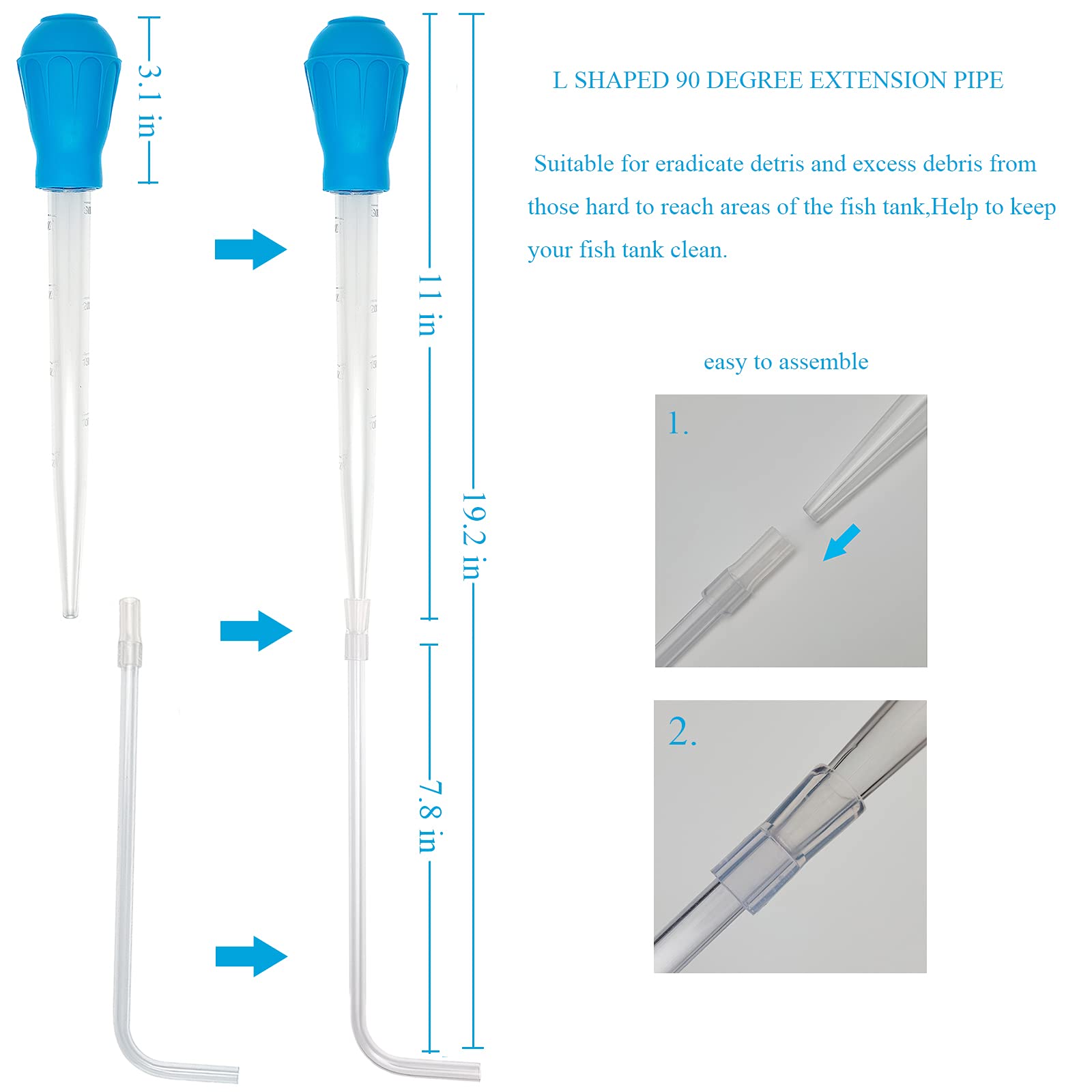 AREPK pipe has 10ml-30ml scales for precise dosing