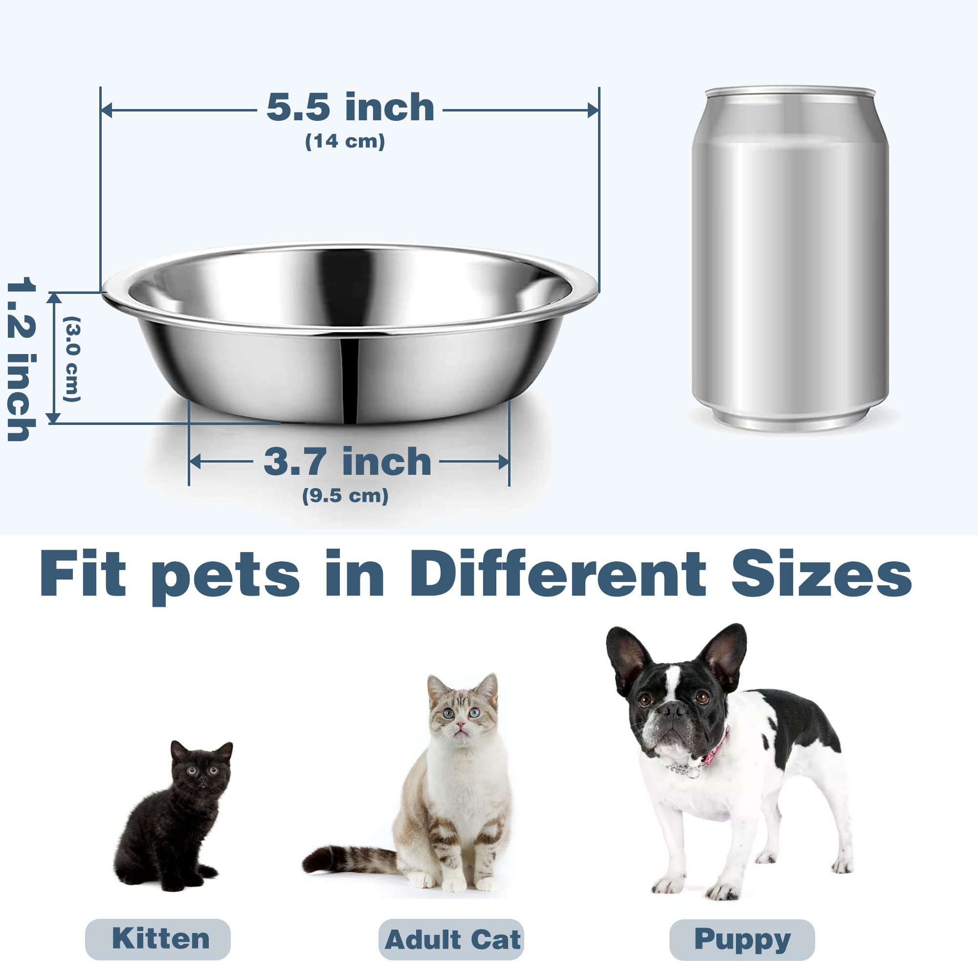 Arespark dishwasher-safe cat bowls for easy cleaning after meals.