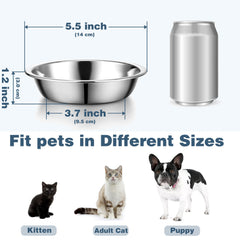 Arespark dishwasher-safe cat bowls for easy cleaning after meals.