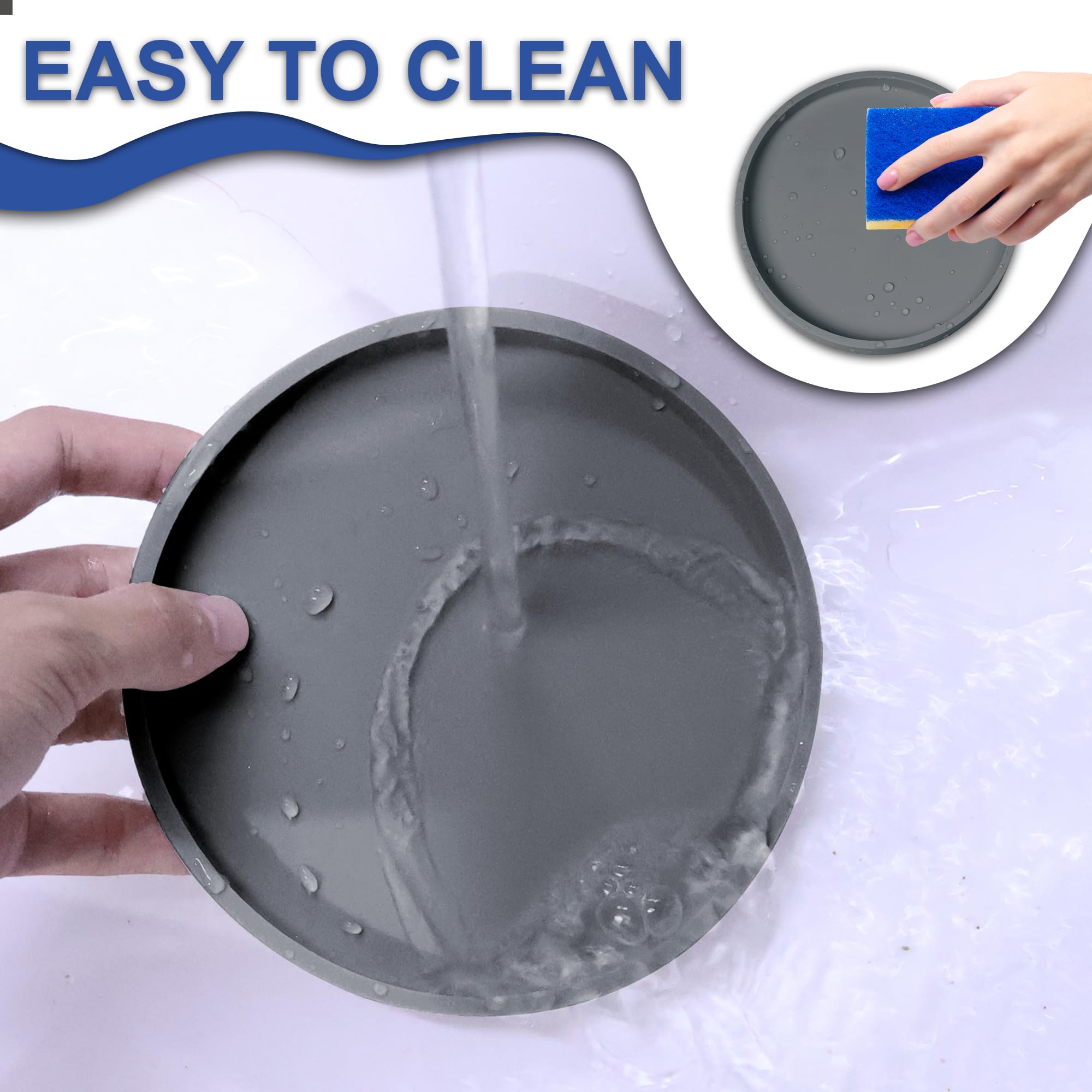 Arespark Pet Silicone Food Mat suited for dogs cats puppies and kittens