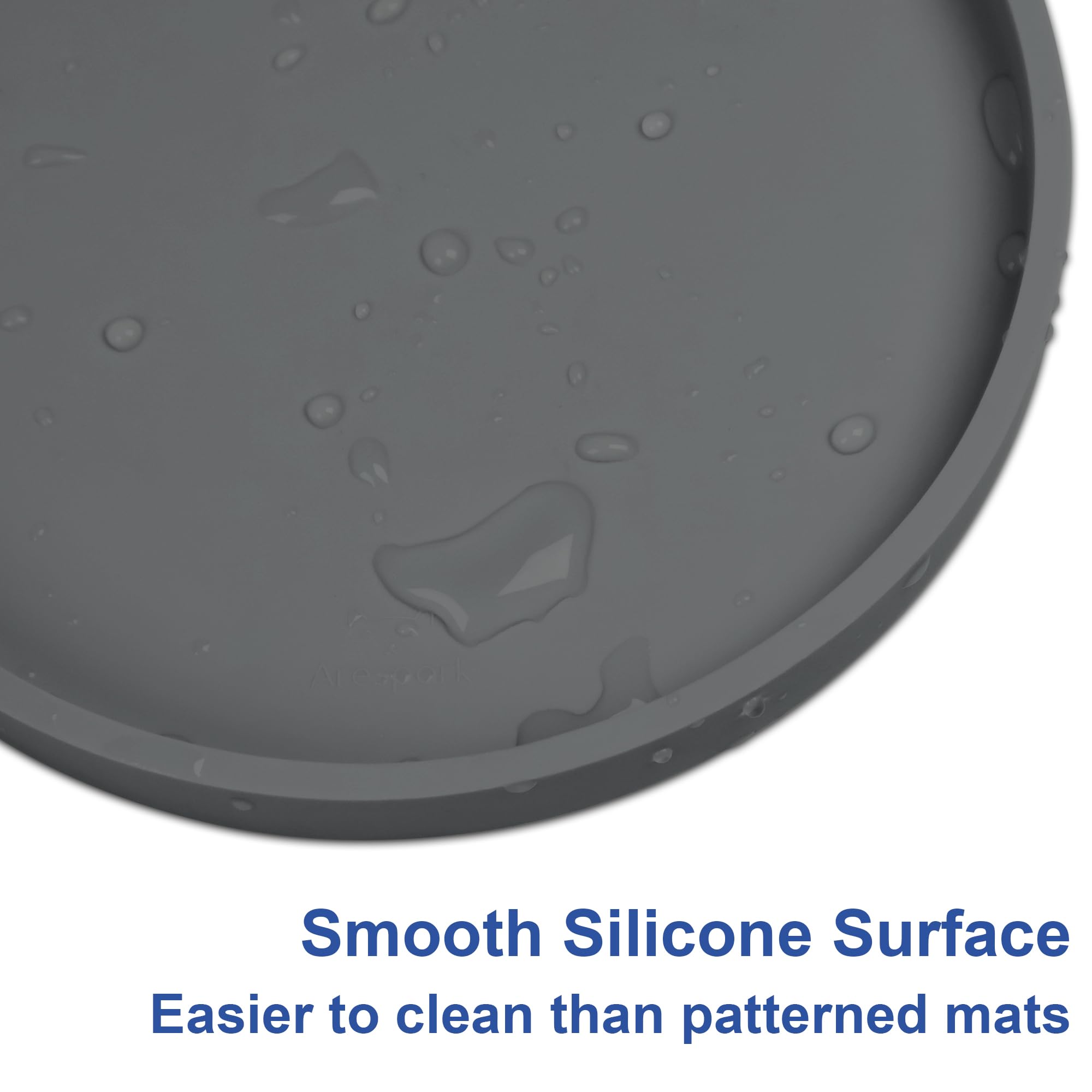 Arespark Pet Silicone Food Mat waterproof keeps floors dry during wet foods or water breaks