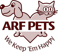 Arf Pets pad in microwave demonstrates easy heating and portable comfort for pets' favorite spots.