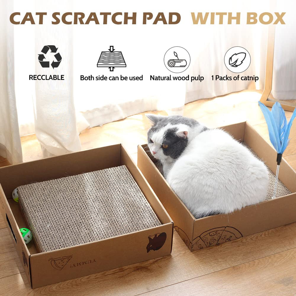 ARGOPET cat-scratcher-box-recycled-cardboard emphasizes eco-friendly, recyclable construction